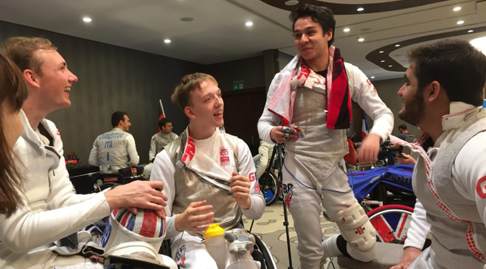 GBR Wheelchair fencers at the World Cup in Warsaw 2019