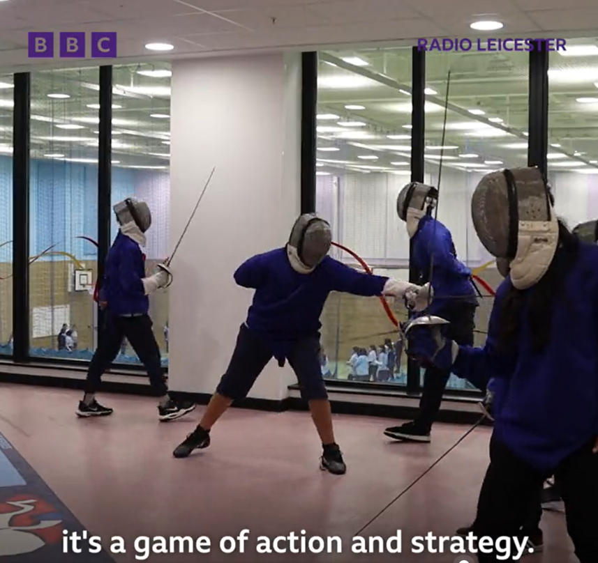 CROWN HILLS FENCING BROADCAST BY BBC BRITISH FENCING