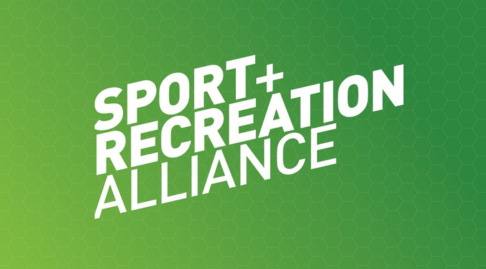 The Sport and Recreation Alliance logo on a green background