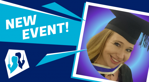 Picture announcing a new event with a picture of the host
